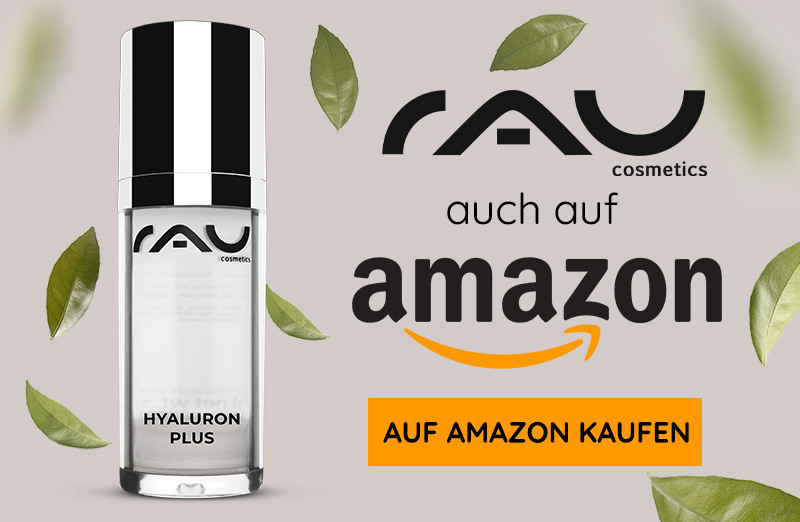 Hyaluron Plus 30 ml Sofortlifting-Gel in eleganter Flasche mit klarer Flüssigkeit und grünen Blättern, auch bei Amazon erhältlich.