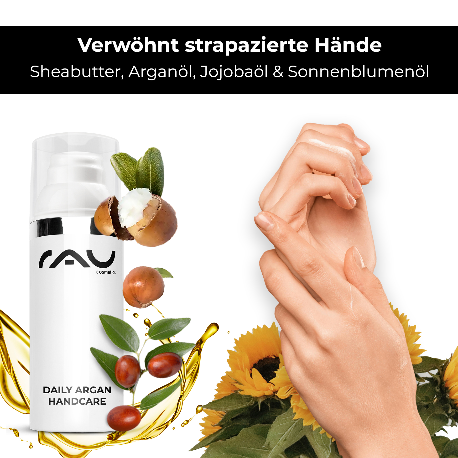 RAU Daily Argan Hand Care 75 мл - питательный крем для рук для усталых и сухих рук