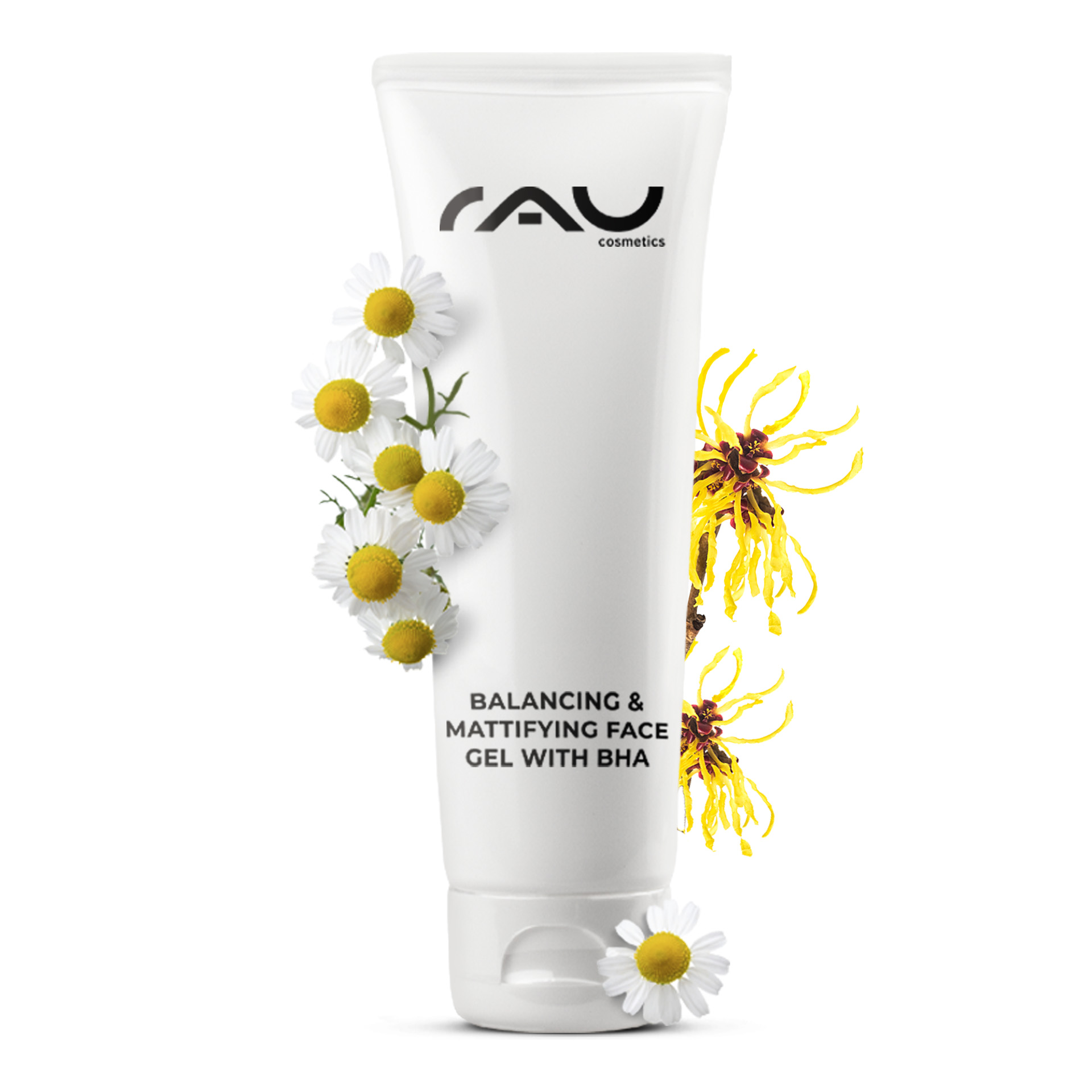 Balancing & Mattifying Gel with BHA 75 ml - ночной уход за нечистой и жирной кожей лица с салициловой кислотой Flasche, Lotion, Gänseblümchen, Blume, Pflanze